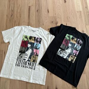 Set of 2 Taylor Swift the Eras Tour short sleeve T-shirts M